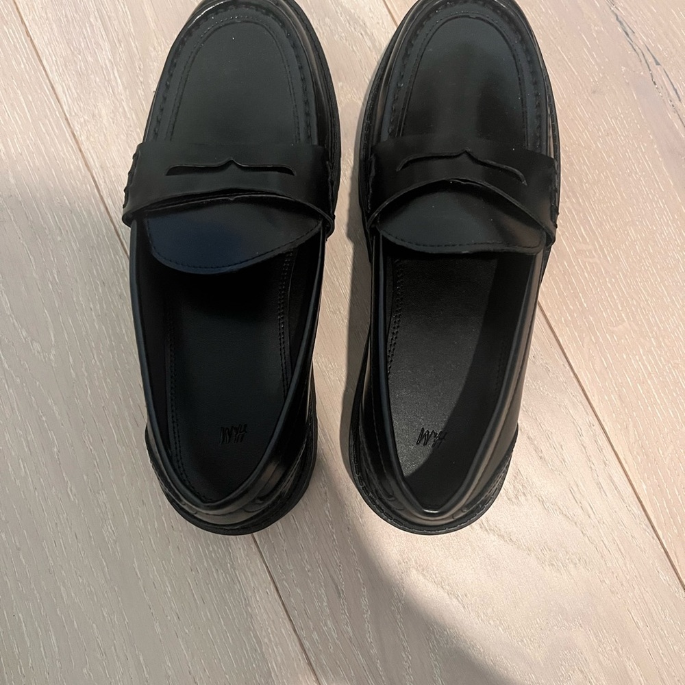 H&M Sleek Black Loafers